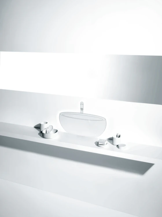 Zahnbürstenhalter Alessi Birillo-PL03 W Weiß – Hochwertiges PMMA