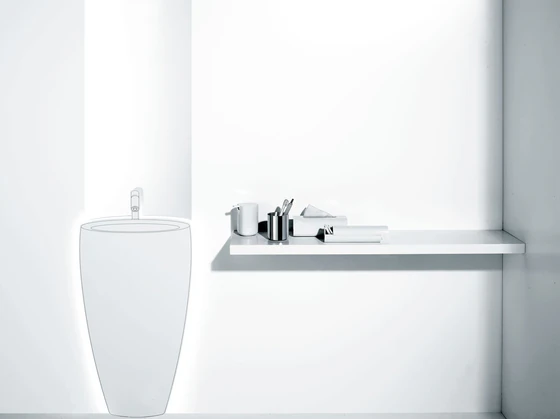 Zahnbürstenhalter Alessi Birillo-PL03 W Weiß – Hochwertiges PMMA