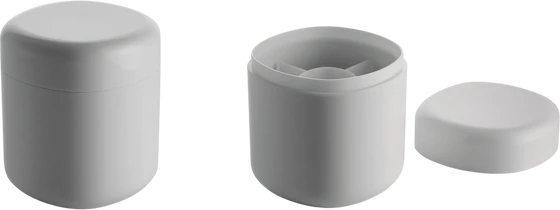 Wattestäbchenbehälter Alessi Birillo PL09 W Weiß – Modernes Design