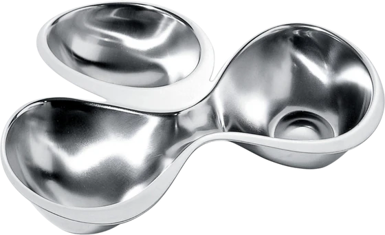 Alessi Babyboop RA03 Antipastiplatte – Edelstahl mit 3 Fächern