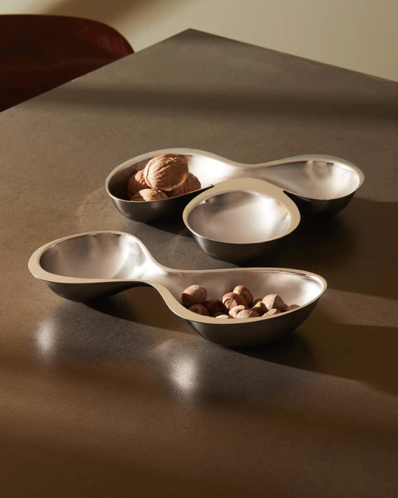 Alessi Babyboop RA03 Antipastiplatte – Edelstahl mit 3 Fächern