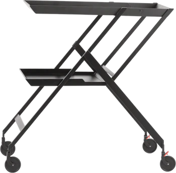 Klappbarer Servierwagen Alessi Plico-SA02 G Schwarz – Designklassiker