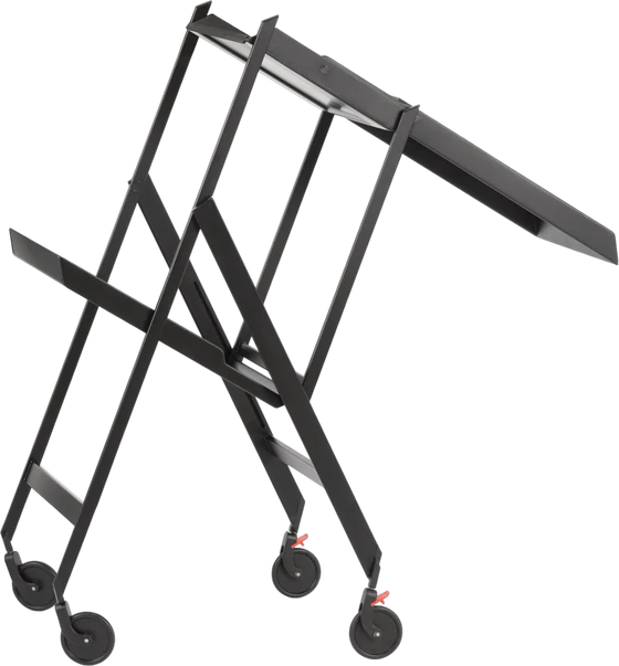 Klappbarer Servierwagen Alessi Plico-SA02 G Schwarz – Designklassiker