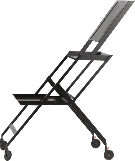 Klappbarer Servierwagen Alessi Plico-SA02 G Schwarz – Designklassiker