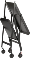 Klappbarer Servierwagen Alessi Plico-SA02 G Schwarz – Designklassiker