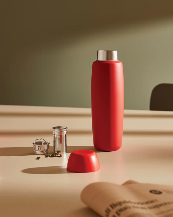 Alessi Food à porter SA05 G Thermosflasche – Edelstahl grau