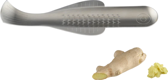 Alessi Boga VS06 Ingwerreibe – Stahl AISI 430 mattiert