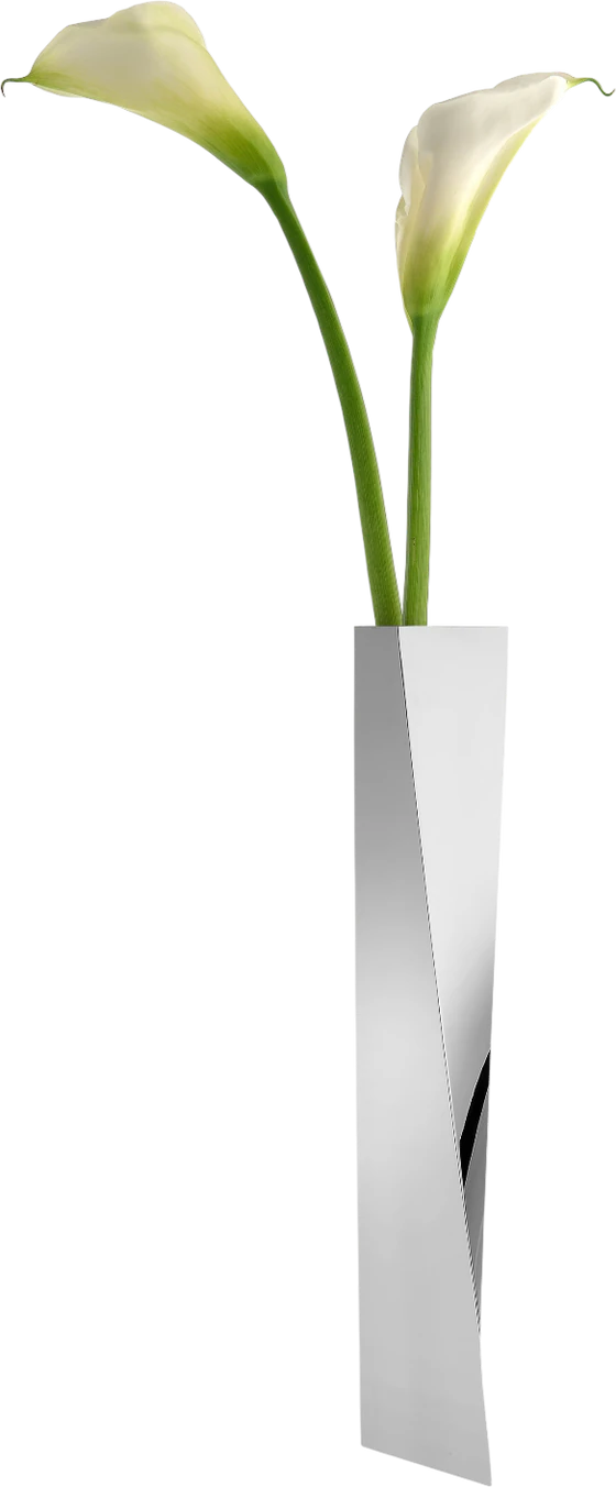 Alessi Crevasse ZH01 Vase – Edelstahl 18/10 Designvase
