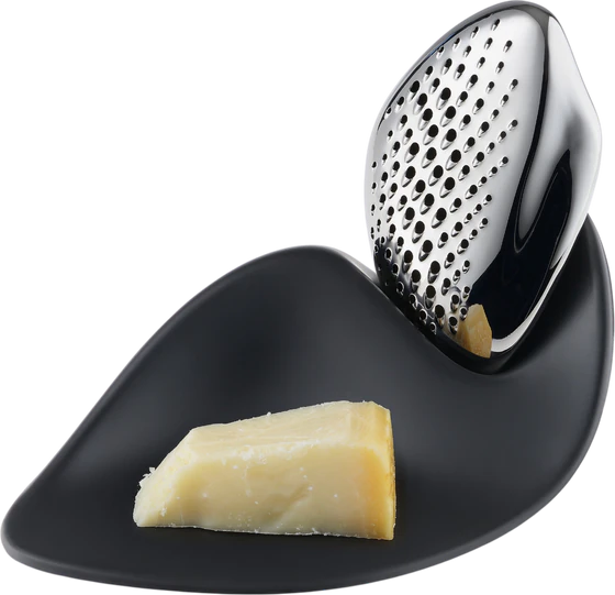 Alessi Forma ZH03 Reibe – Edelstahl 18/10 mit Melaminauflage