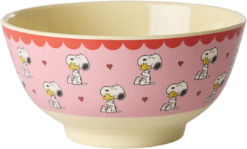 Melamin-Schale Rice by Rice Pink Snoopy 700ml bruchfest