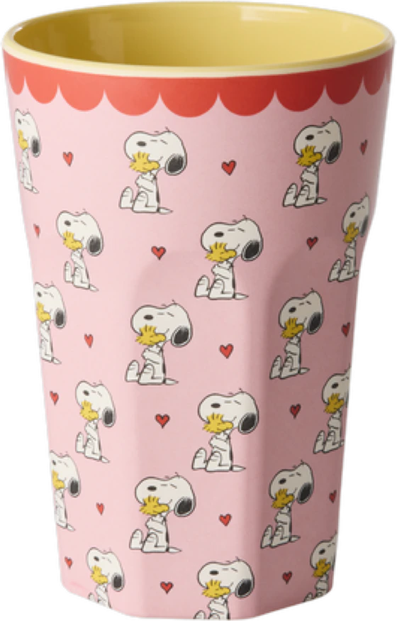Melaminbecher Rice by Rice Snoopy Pink 400 ml bruchfest