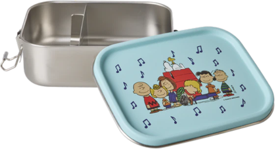 Edelstahl-Brotdose Rice by Rice 800 ml Snoopy Blau