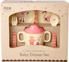 Baby-Geschirrset Melamin Rice by Rice Pink Music Band 4tlg - Pink Music Band Print