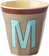 Melaminbecher M Vintage Dunkelbeige 250ml – Rice by Rice - Dark Beige