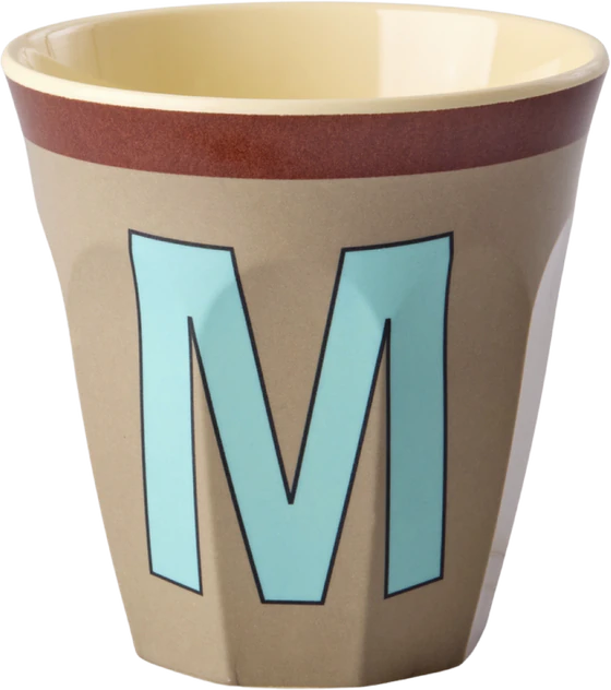 Melaminbecher M Vintage Dunkelbeige 250ml – Rice by Rice