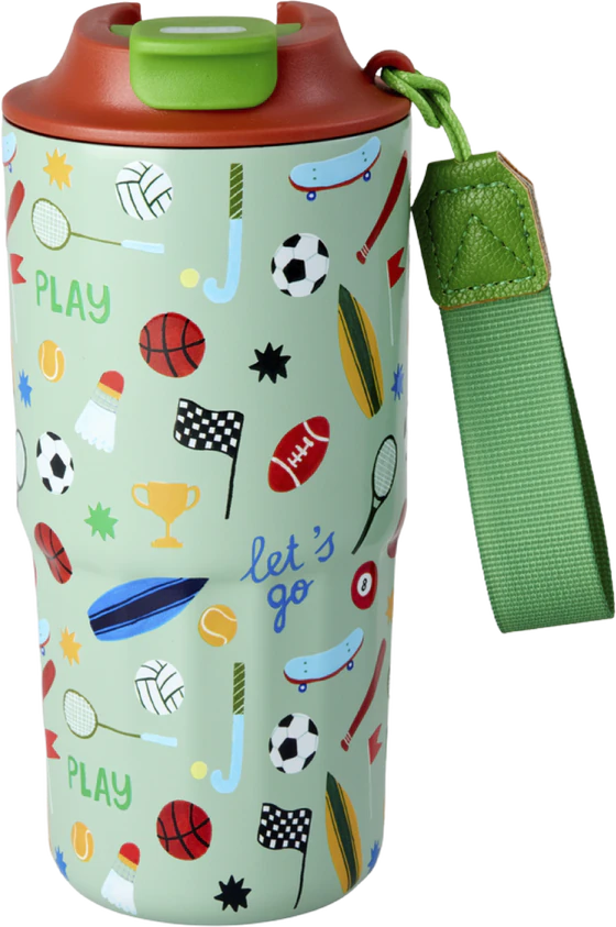 Thermobecher Edelstahl 550ml Rice by Rice – Sportmotiv, auslaufsicher