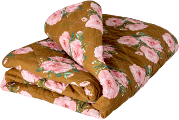 Steppdecke Rice by Rice Floral Fiesta Rose 180x130 Baumwolle