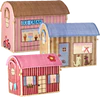 Set aus drei Spielzeugkörben Rice by Rice Raffia Paris-Motiv