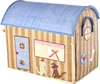 Spielzeugkorb-Set Raffia Paris-Motiv Rice by Rice – Handgefertigt, Unikat - Raffia Toy Baskets with Paris Theme - Medium