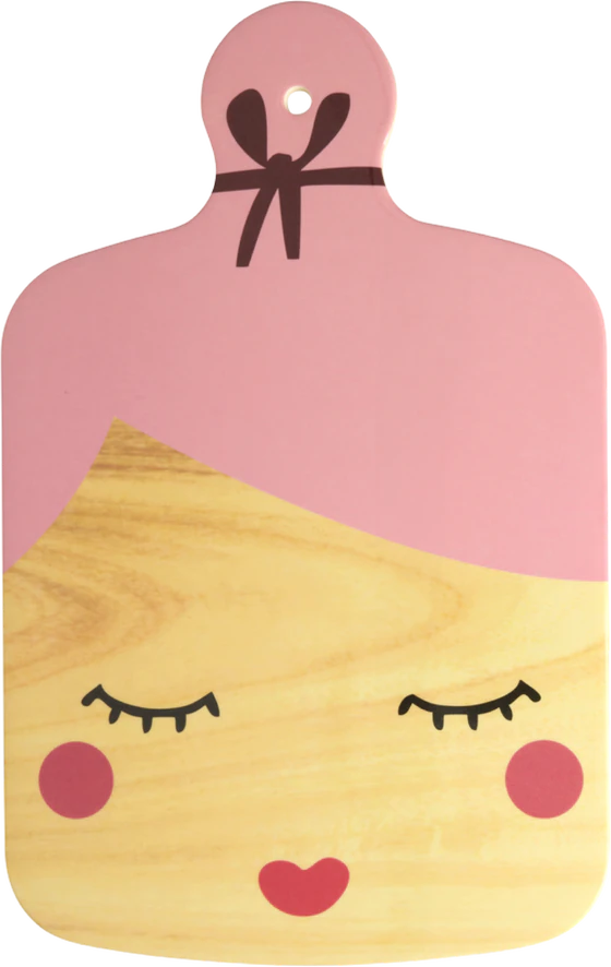 Servierbrett Melamin Pink Damenform – Rice by Rice Design