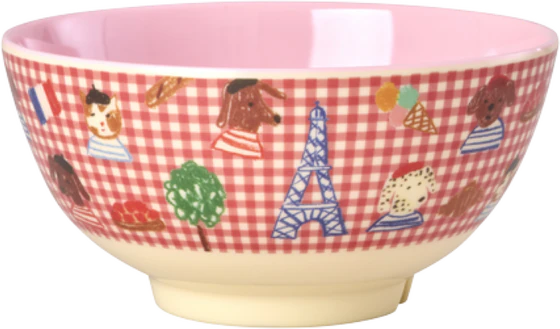 Melaminschale Kinder Rice by Rice 700ml Blau Paris Print