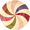 Rundes Serviertablett Melamin 40,5cm - Rice by Rice Spin Color