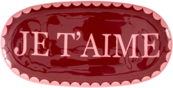 Ovales Tablett Metall Emaille Rusty Beauty Rice by Rice