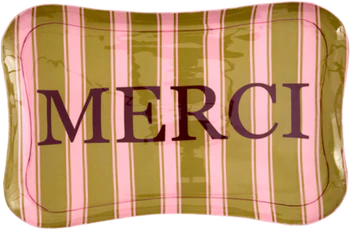 Serviertablett Metall 34x22,5 Rice by Rice Merci Design
