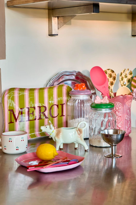 Serviertablett Metall 34x22,5 Rice by Rice Merci Design