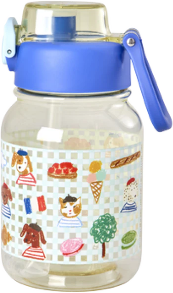 Kinder-Trinkflasche Blau 700ml Rice by Rice – Bruchsicher Tritan