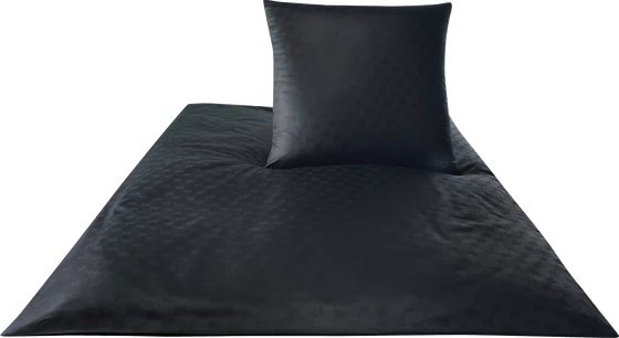 JOOP! Bettwäsche Cornflower Schwarz – Luxuriöser Jacquard-Satin für stilvolle Eleganz