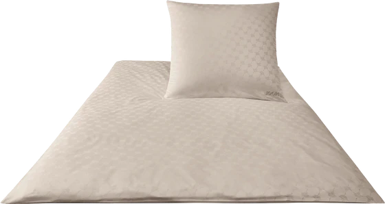 JOOP! Bettwäsche Cornflower Sand – Luxuriöser Jacquard-Satin in zeitlosem Design