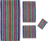 Cawö Frottiertücher Lifestyle 7048-84 Multicolor – Hochwertige Streifen-Handtücher aus 100 % Baumwolle