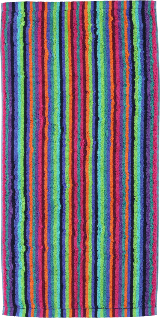 Cawö Frottiertücher Lifestyle 7048-84 Multicolor – Hochwertige Streifen-Handtücher aus 100 % Baumwolle