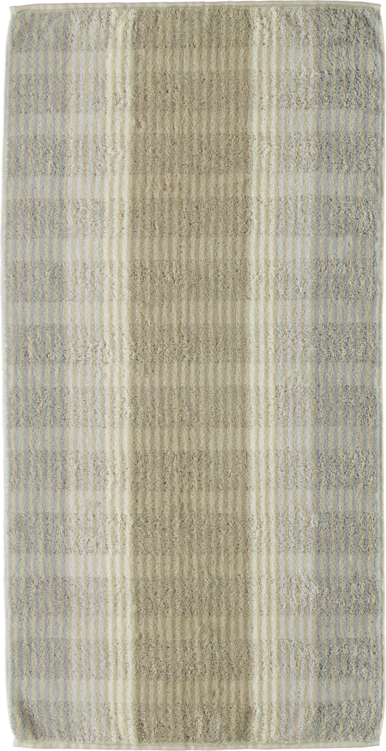 Cawö Frottiertücher Noblesse Cashmere Streifen Sand 1056-33 – Edle Walkfrottier-Handtücher aus 100 % Baumwolle