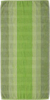 Cawö Frottiertücher Noblesse Cashmere Streifen Kiwi 45 – Edle Walkfrottier-Handtücher aus 100 % Baumwolle