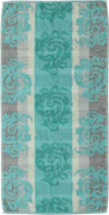 Cawö Frottiertücher Noblesse Cashmere Jacquard 1057-14 Mint – Luxuriöse Walkfrottier-Handtücher aus 100 % Baumwolle