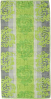 Cawö Frottiertücher Noblesse Cashmere Jacquard Kiwi 45 – Luxuriöse Walkfrottier-Handtücher aus 100 % Baumwolle