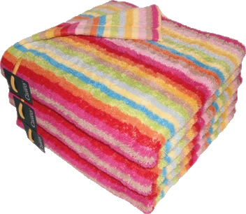 Cawö Lifestyle 7008-25 Streifen Frottiertücher in Multicolor: Farbenfroher Badezimmerklassiker