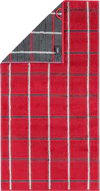 Cawö Frottiertücher Noblesse Square 1079-27 Rot – Hochwertige Handtücher aus 100 % Baumwolle
