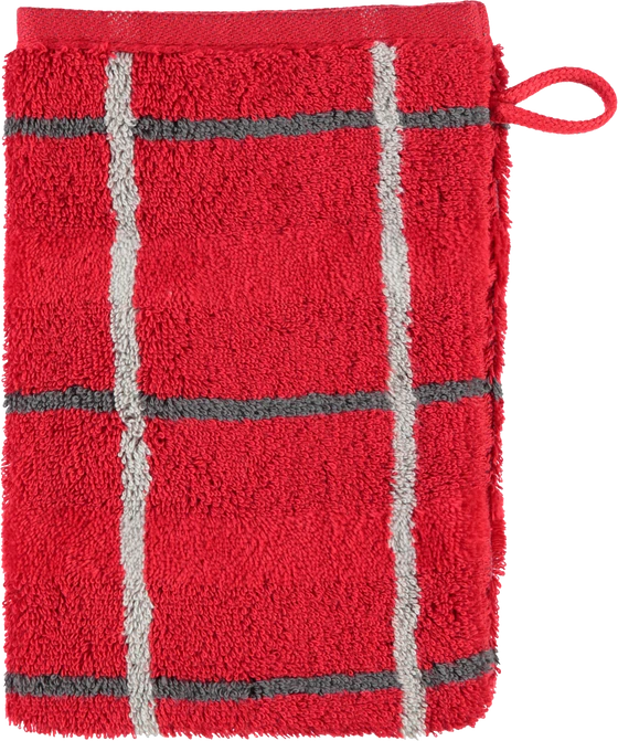 Cawö Frottiertücher Noblesse Square 1079-27 Rot – Hochwertige Handtücher aus 100 % Baumwolle