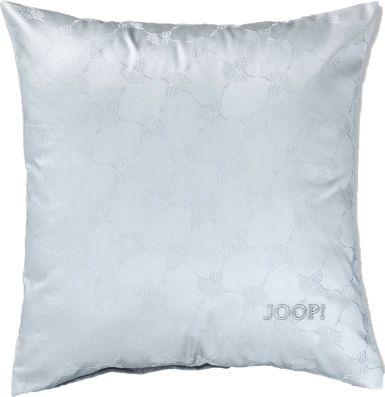 JOOP! Kissen Cornflower Silber – Luxuriöser Jacquard-Satin im edlem Design