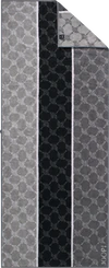 JOOP! Signature Cornflower Stripes 1657-97 in Schwarz: Luxuriöse Badezimmer-Eleganz