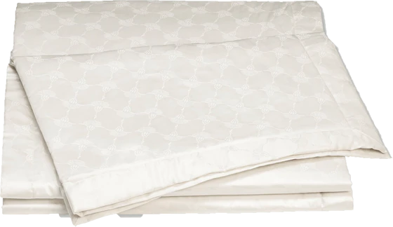 JOOP! Kornblumen-Allover-Plaid – Luxuriöses Jacquard-Satin-Design