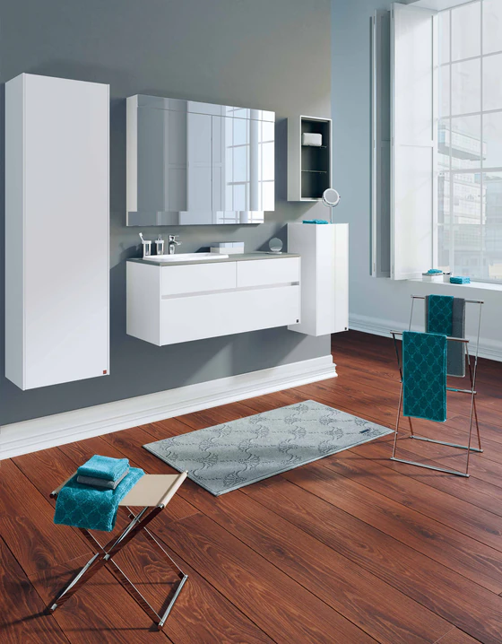 JOOP! New Cornflower 60 Badvorleger in Kiesel – Stilvoller, Weicher Badteppich