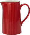 Greengate Kanne Alice | Zeitloser Keramikkrug 1 Liter | Hochwertiger Jug, diverse Farben - white