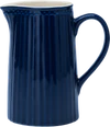 Greengate Kanne Alice | Zeitloser Keramikkrug 1 Liter | Hochwertiger Jug, diverse Farben - white