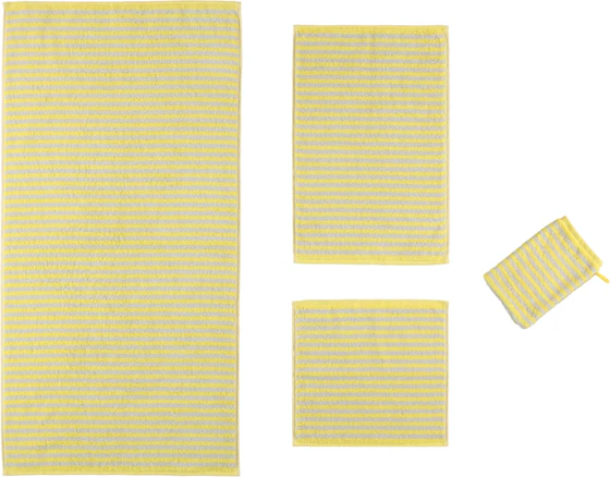 Cawö Campus Ringel lemon 955-57 Handtuch